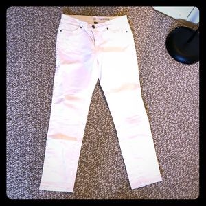 White Skinny Ankle Jeans